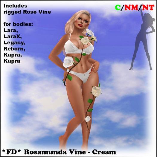 *FD* Rosamunda Vine Accessory [Boxed] Cream