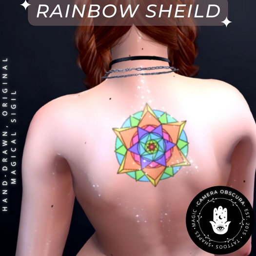 Camera Obscura - Original Sigil Tattoos - *Rainbow Shield*