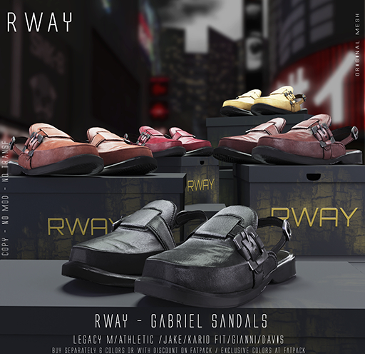RWAY - Gabriel Sandals Fatpack