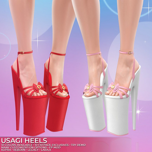 [S<3T] Usagi Heels [PEACH]
