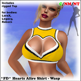 *FD* Hearts Afire Shirt [Boxed] Wasp