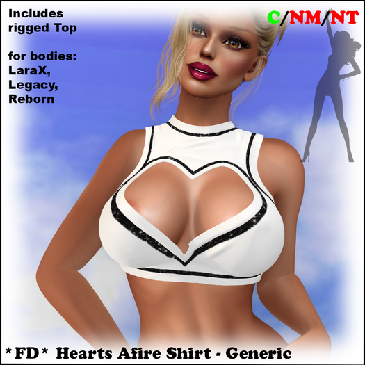 *FD* Hearts Afire Shirt [Boxed] Generic