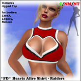 *FD* Hearts Afire Shirt [Boxed] Raiders