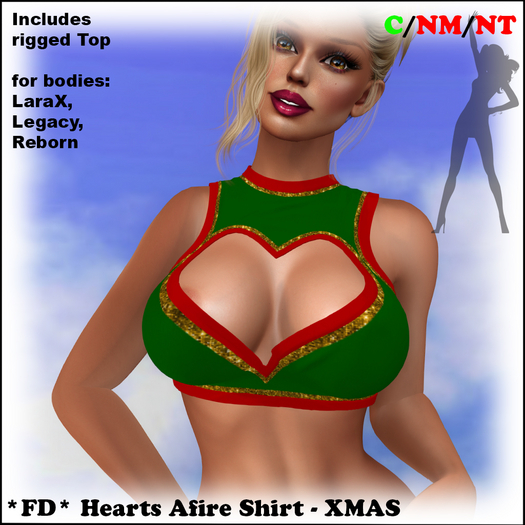 *FD* Hearts Afire Shirt [Boxed] XMAS