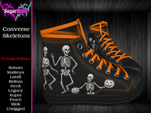 SugarGlitz - Female Converse Skeletons Orange