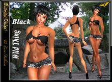 ::::**** Butterfly Design  wild thing black