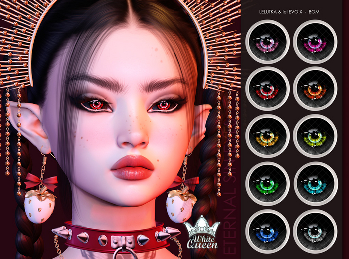 ETERNAL SIN EYES - LELUTKA & BOM - FATPACK - WHITE QUEEN
