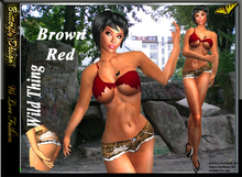 ::::**** Butterfly Design  wild thing brown red