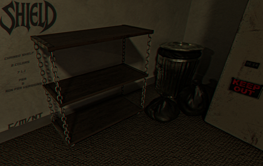 [SHIELD] - Chained Shelf (Black)