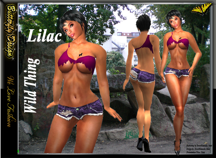 ::::**** Butterfly Design  wild thing lilac