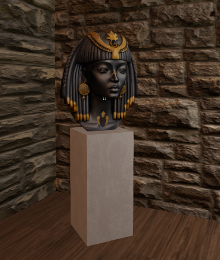 Cleo Bust on Pedestal