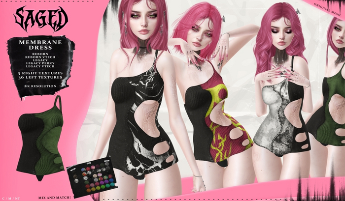 SAGED. Membrane Dress