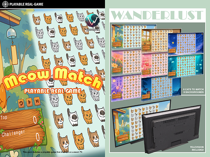 =Wanderlust= Real-Game Meow Match