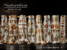 COZY AUTOMN KNITS -  8 textures - Seamless