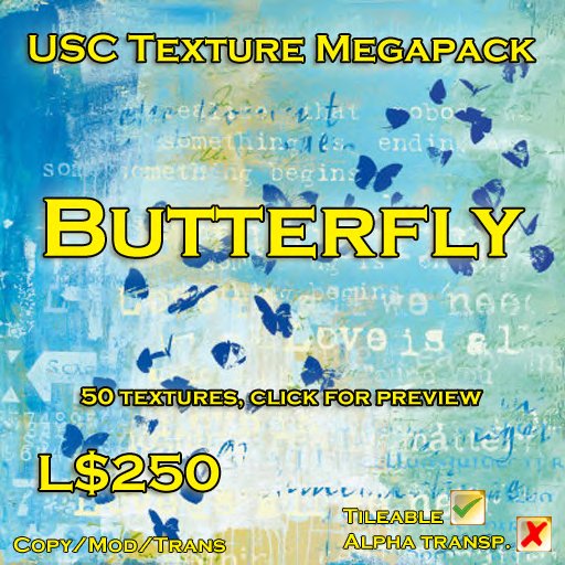USC Texture Megapack - Butterflies