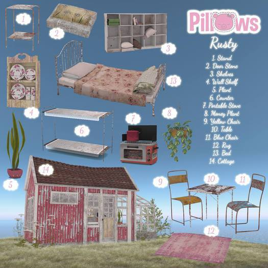 [P] Pillows, Rusty: Door RARE