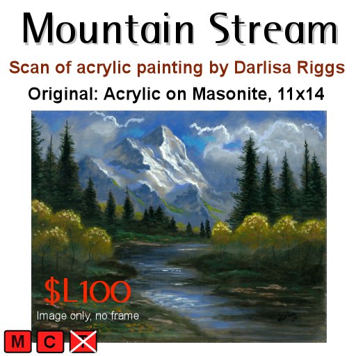 Mountain Stream Painting