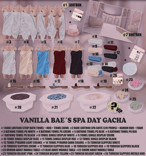 2. Vanilla Bae - RARE - Turkish Hamam - Lootbox