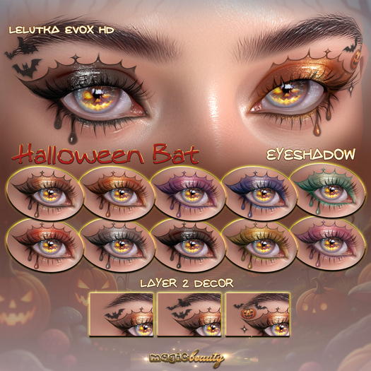 [Magic Beauty] Halloween Bat eyeshadows Lel EvoX HD