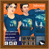 GPA Unisex T-Shirt BOM - Halloween Ghosties Print v.2