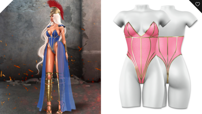 Off-Havoc . Asteria Bodysuit . Pink