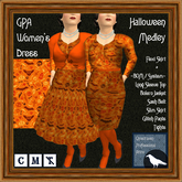 GPA Women's Dress BOM - Halloween Medley Print