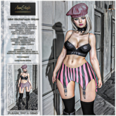 Anastyle - Mimi Black&Purple Stripes Outfit (WEAR)*