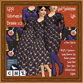 GPA Women's Dress BOM - Mad Science Lab Print v.2