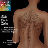 Pixel Palette - Boho back piece