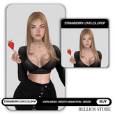 Bellios Store -  Strawberry love lollipop