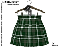::LonVu::Maria Skirt Green