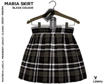 ::LonVu::Maria Skirt Black