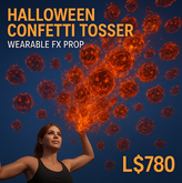 75%OFF!! Halloween Confetti Tosser (Wearable FX) – Explosive Spooky Particle Burst | Copy Only | Second Life Party Prop