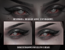 [Hexphora] DeadOrAlive - Eyeshadows - BLACK - LEL EVO X