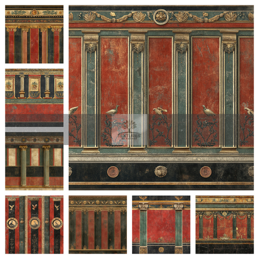 TB - RED ROMAN WALLS