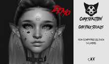 Corpsekitten - Face Stickies - Goth DEMO