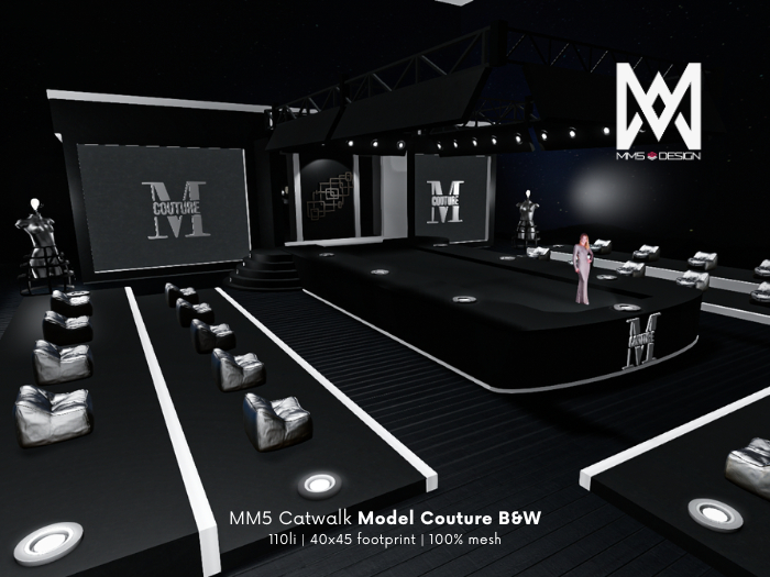 MM5 Catwalk Model Couture B&W