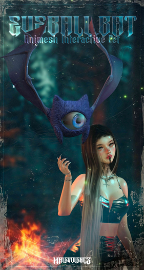 [MALEVOLENCE X NEO] - EYEBALL BAT - BLUE