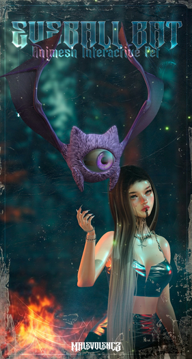 [MALEVOLENCE X NEO] - EYEBALL BAT - PURPLE