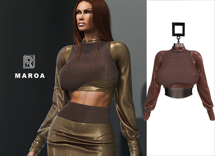 RAPTURE-Top Maroa-Chocolate