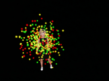 particels colours poofer