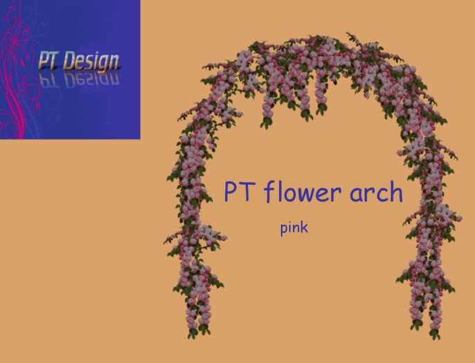 PT flower arch (pink)