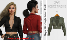 Top Nagisa Khaki - Reborn, Waifu, Legacy, LaraX, PetiteX FashionNatic
