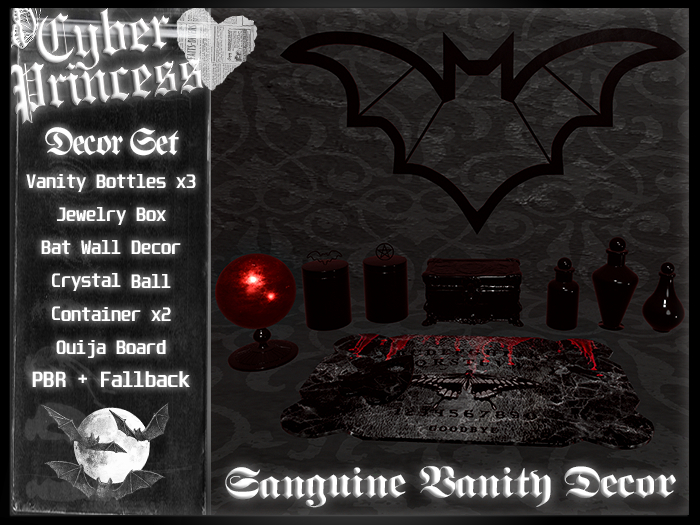 Cyber Princess. Sanguine Vanity Decor