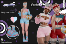 - MicRo - Outfit Football Babyblue Pink Pale