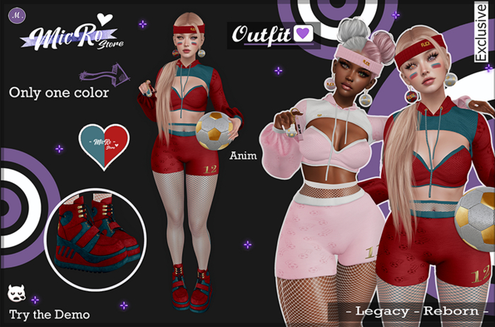 - MicRo - Outfit Football Red Blue