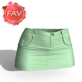 Mint Short SKIRT REBORN