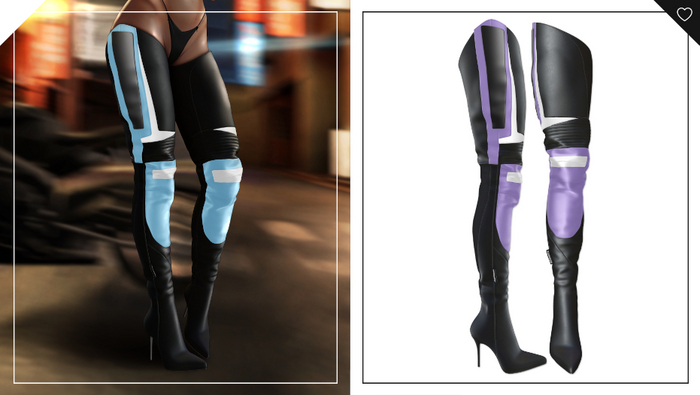 Havoc . Racer Boots . Lilac
