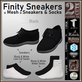 Finity Shoes and Socks [2cute] Black