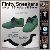 Finity Shoes and Socks [2cute] Como Green